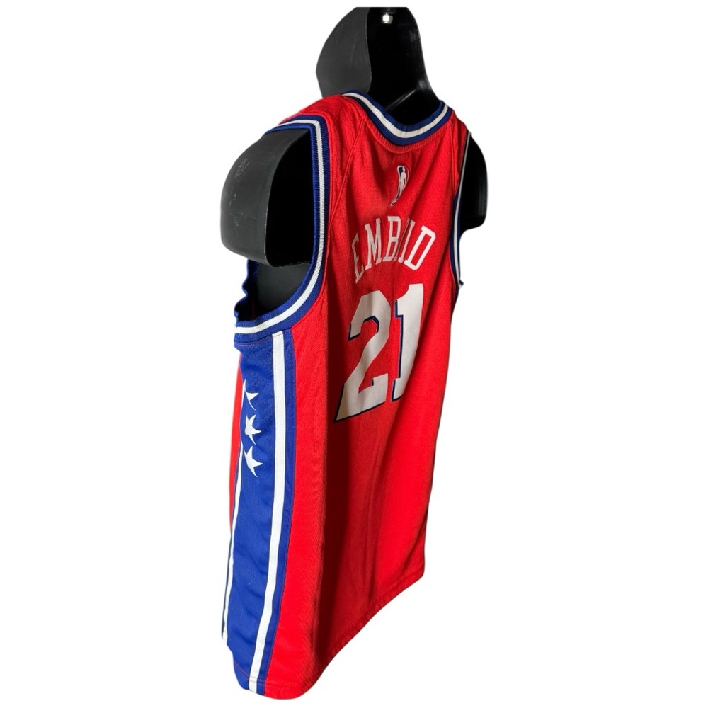 Joel Embiid Jersey Nike NBA Red Basketball - Picture 10 of 14